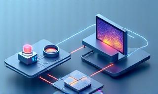 A diagram showing data flow from an optical sensor to a sonar display.